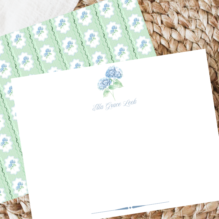 Blue Hydrangea Notecards