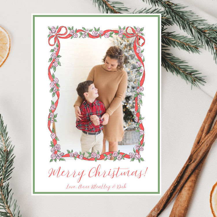 Christmas Floral Christmas Card