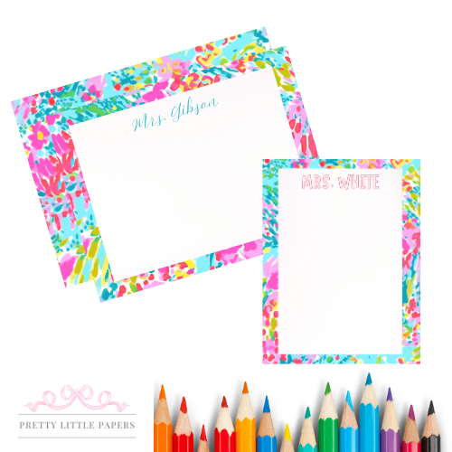 Color Splash Teacher Stationery