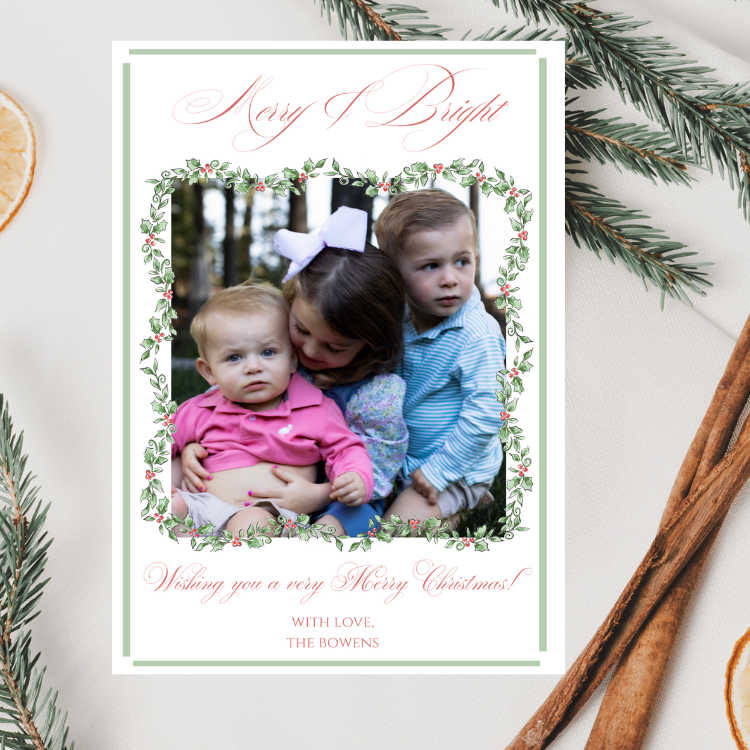 Merry & Bright Christmas Card