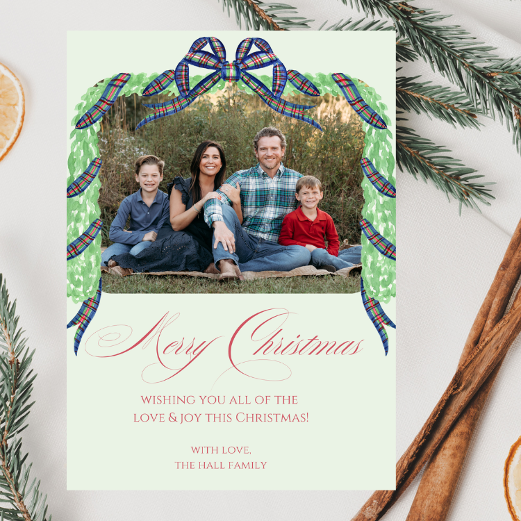 Tartan Plaid Christmas Card