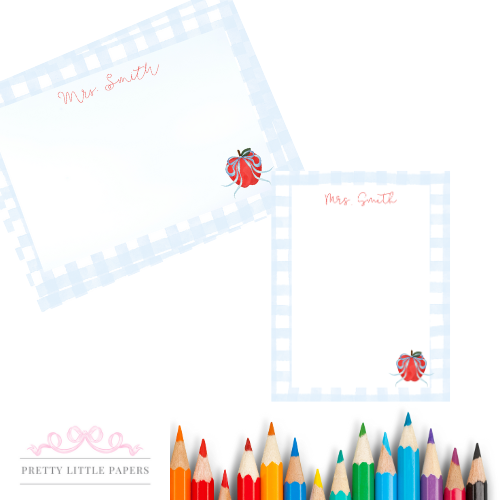 Whimsy Apple Teacher Staionery Bundle