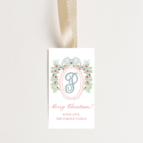 Very Berry Crest Personalized Gift Tags