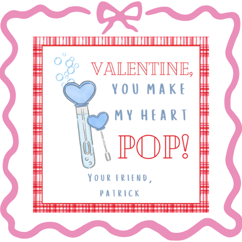 Blue Bubbles Valentine
