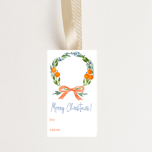 Citrus Wreath Personalized Tags