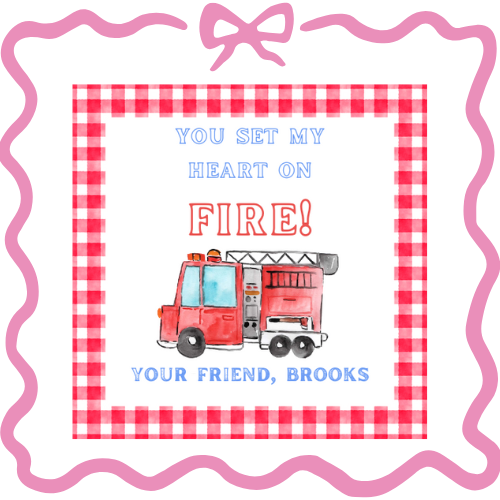 Firetruck Valentine