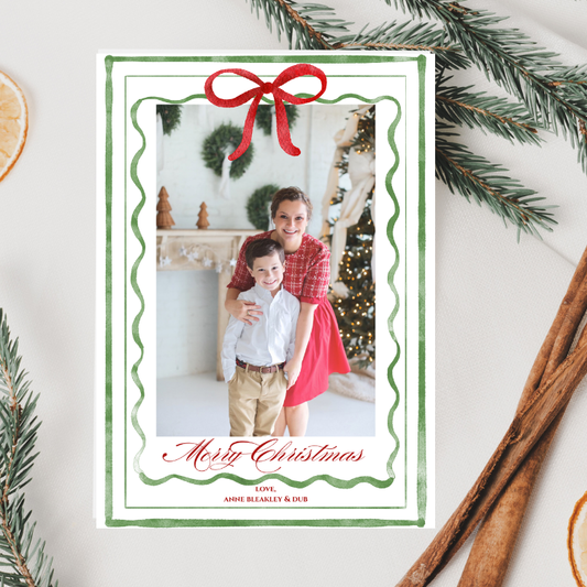 Green and Jolly Christmas Card