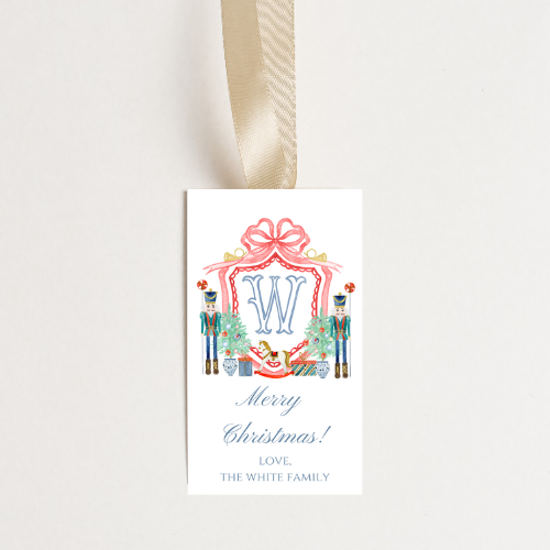 Nutcracker Crest Personalized Gift Tag